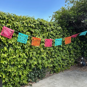 CUSTOM LOGO Papel Picado Personalized Company LOGO event garlands Cinco de Mayo Restaurant Tequila Beer Colorful Mexican flags fiesta decor
