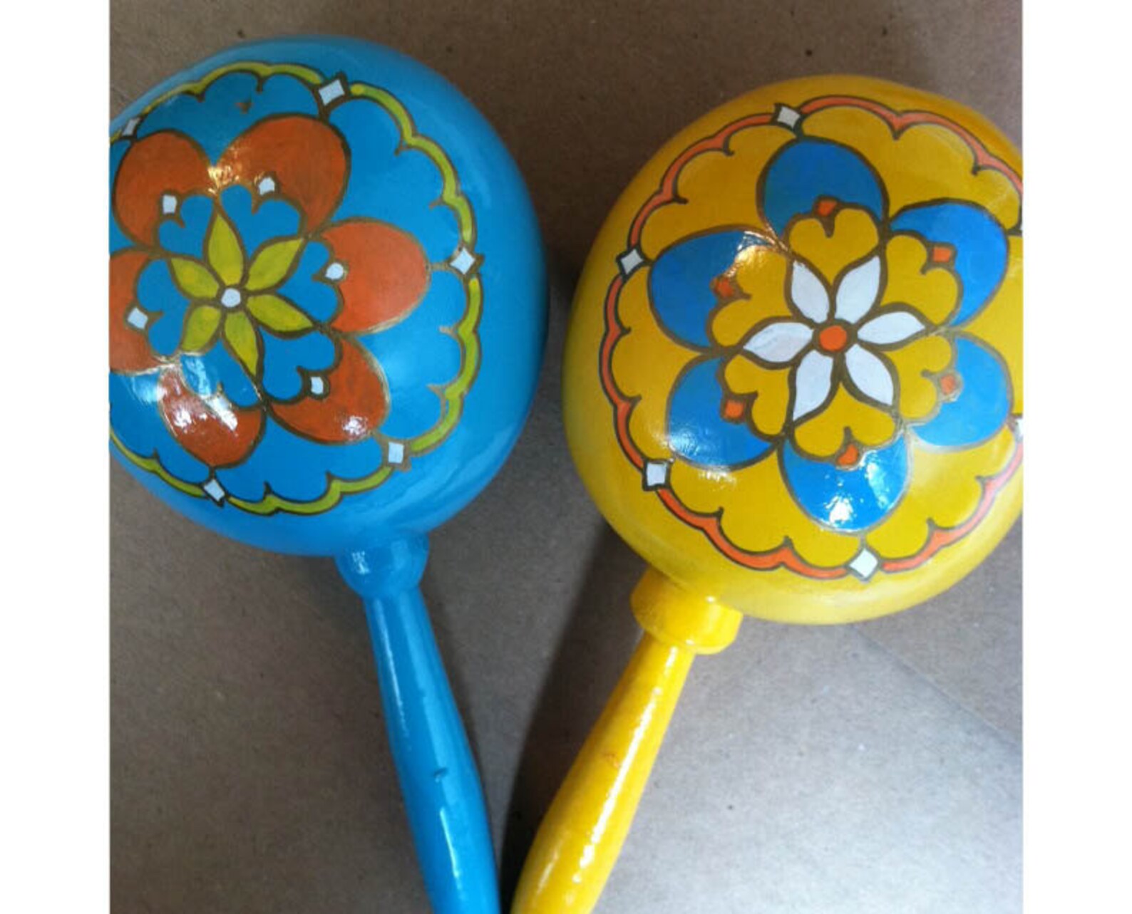 Maracas 1 pair Ornate Flower Special Bride and Groom Etsy