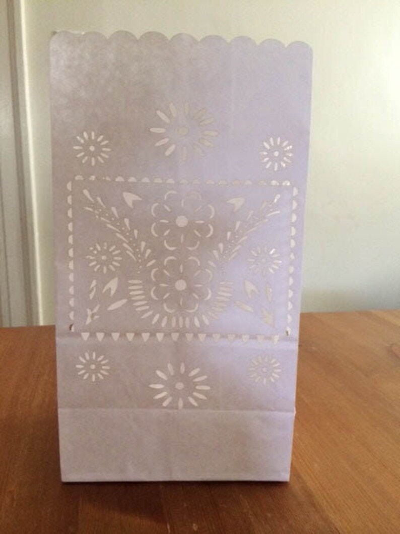 Luminaries Floral Papel Picado Fiesta Wedding Candle Bags Etsy