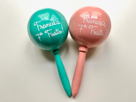 Maracas PERSONALIZED Traditional sold by Piece Not Pair Wedding