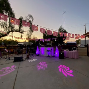 Papel Picado Quince garlands Quinceañera banners Personalized Fiesta Mexican Fiesta Decoration QUINCE garland 15th quince papel picado decor image 4