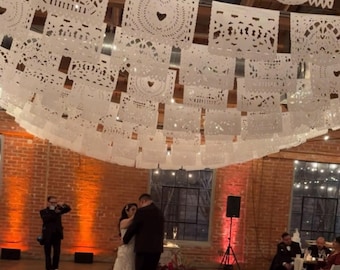 Papel Picado Girlande: Mexikanische Hochzeitsgirlande, Fiesta Decor Brautparty Dekoratives Papel