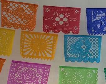 Papel Picado Banner: 20-Foot Fiesta Garland, Mexican Party Decor