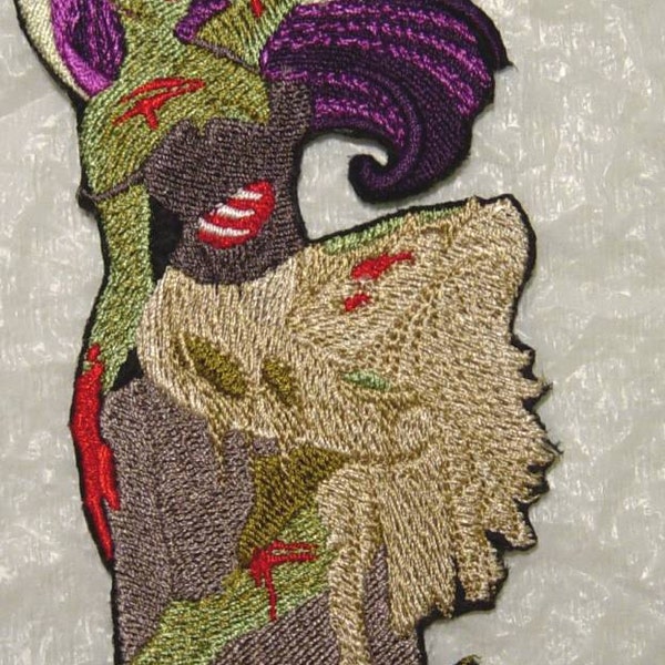 Fer de pin-up ZOMBIE applique - Patch 6,25 "x 3"