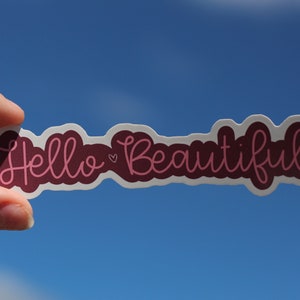Hallo mooie sticker