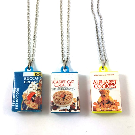Buy Vintage Breakfast Cereal Box Plastic Gumball Prize Charm Necklace LAST ONE Online in India Etsy