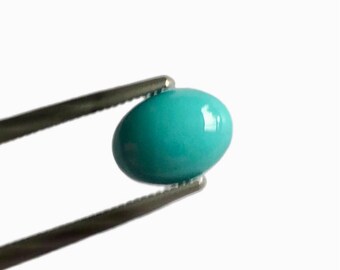 Sleeping Beauty Turquoise 8x6mm oval cut cabochon