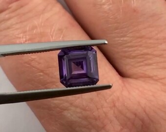 Lab sapphire synthetic Alexandrite square emerald cut 7mm loose gemstone