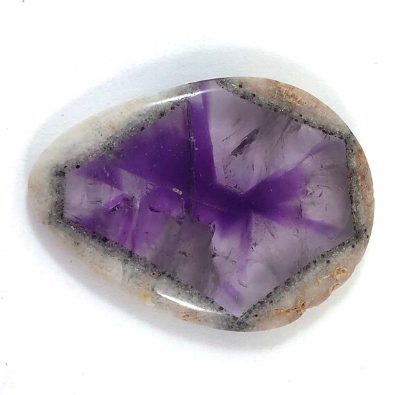 Trapiche Amethyst in Matrix 46.85 Carat Loose Gemstone - Etsy Israel