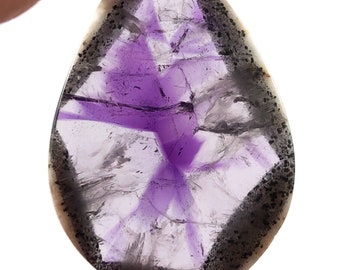 Trapiche Amethyst in Matrix 46.85 Carat Loose Gemstone - Etsy New 