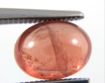 Pink Apricot Sapphire oval cut cabochon 2.05 carats