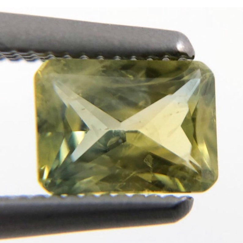 Australian Parti Sapphire rectangle cut 0.63 carat loose gemstone image 6