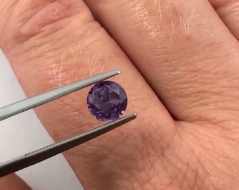 Lab sapphire synthetic Alexandrite round cut 6.5mm loose gemstone