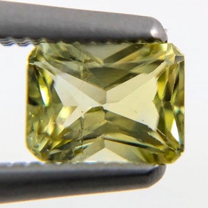 Australian Parti Sapphire rectangle cut 0.54 carat loose gemstone