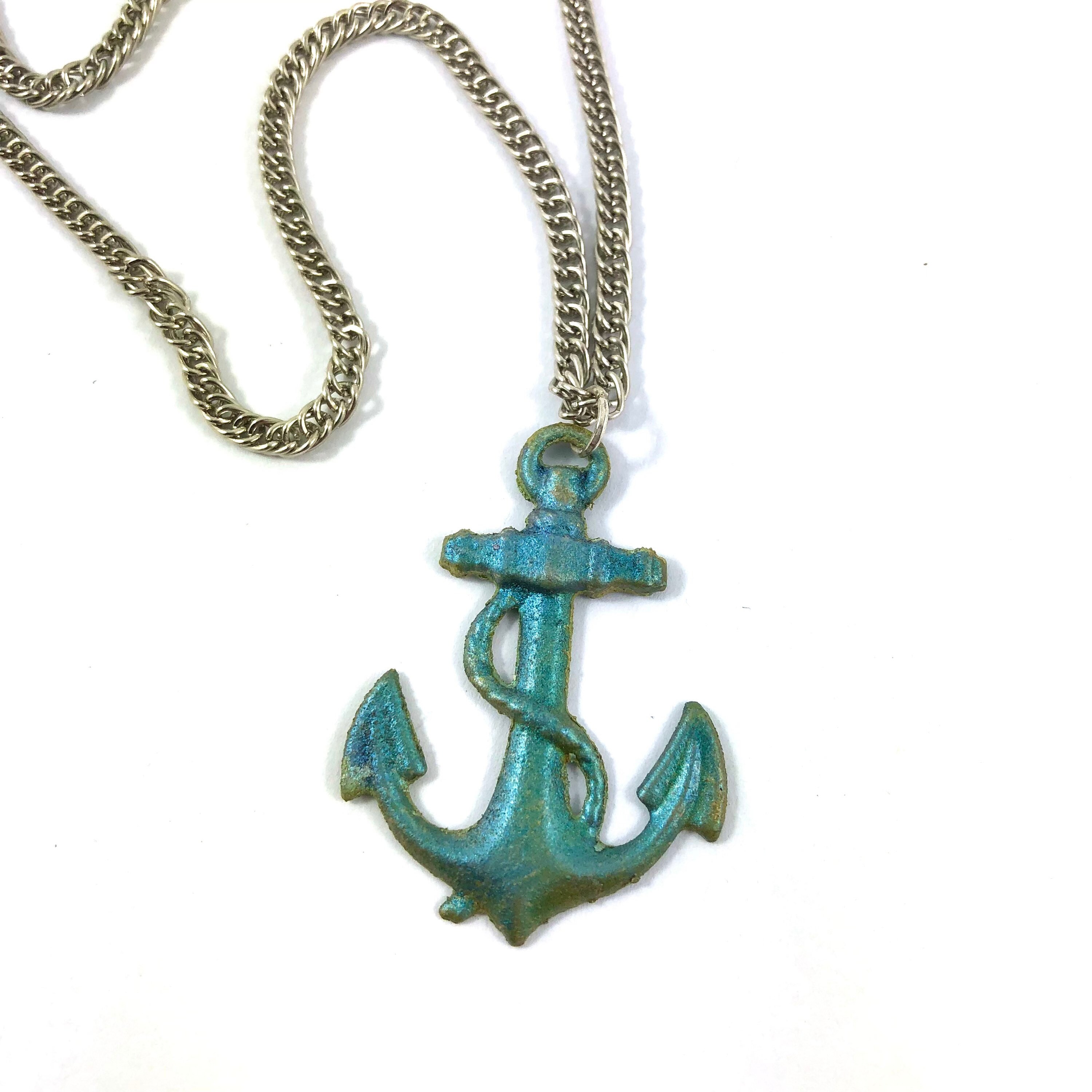 Tiffany cheap anchor necklace
