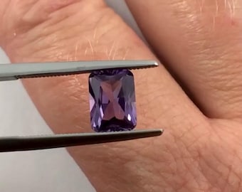 Lab sapphire synthetic Alexandrite emerald radiant cut 8x6mm loose gemstone