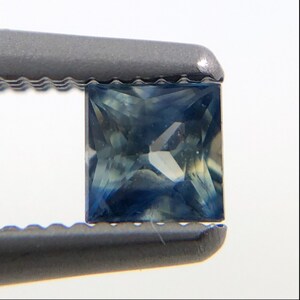 Australian Parti Sapphire princess cut 0.21 carat loose gemstone image 2