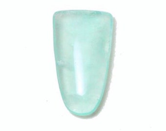 Blue green fluorite rounded tusk cut 31.90 carat gemstone