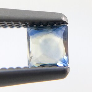 Australian Parti Sapphire princess cut 0.21 carat loose gemstone image 7