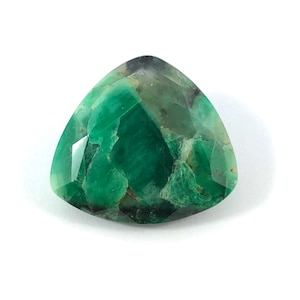 Emerald in Matrix trillion cut 40.57 carat gemstone