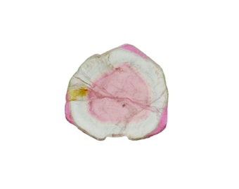 African light green and pink tourmaline slice 10.17 carat loose gemstone