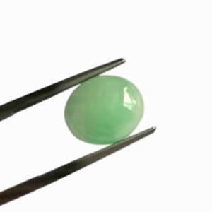 Grüne Jadeite oval geschliffenen Cabochon 12x10mm loser Edelstein