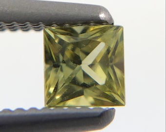 Australian Parti Sapphire princess cut 0.24 carat loose gemstone