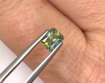 Australian Parti Sapphire rectangle cut 0.78 carat loose gemstone