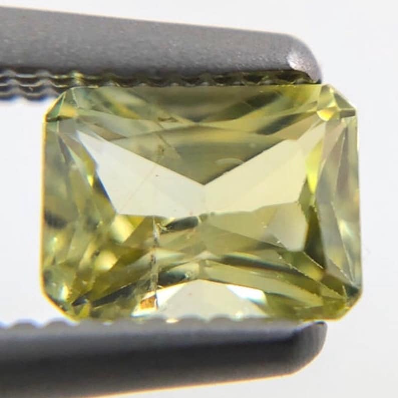 Australian Parti Sapphire rectangle cut 0.54 carat loose gemstone image 5