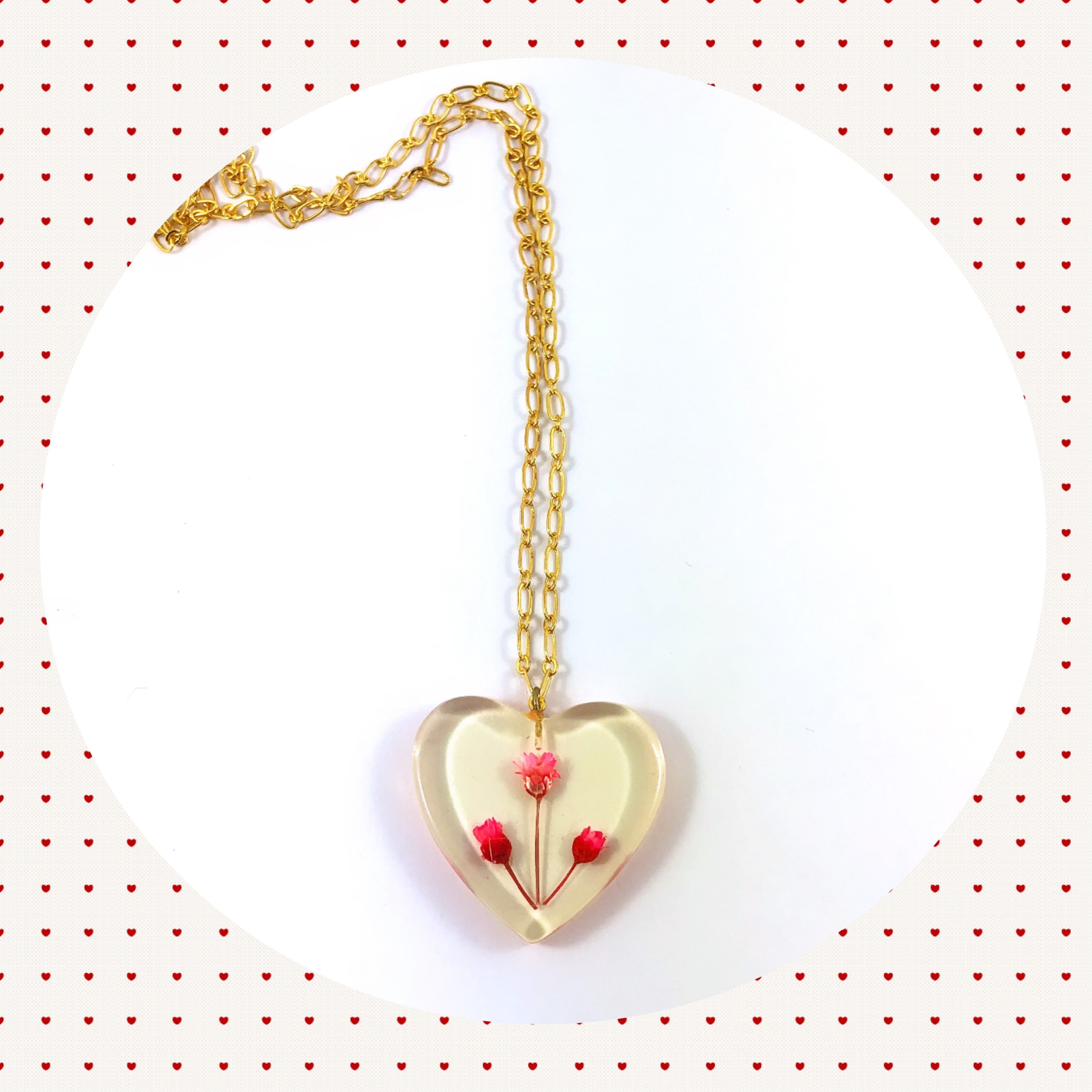 red louis vuitton heart necklace