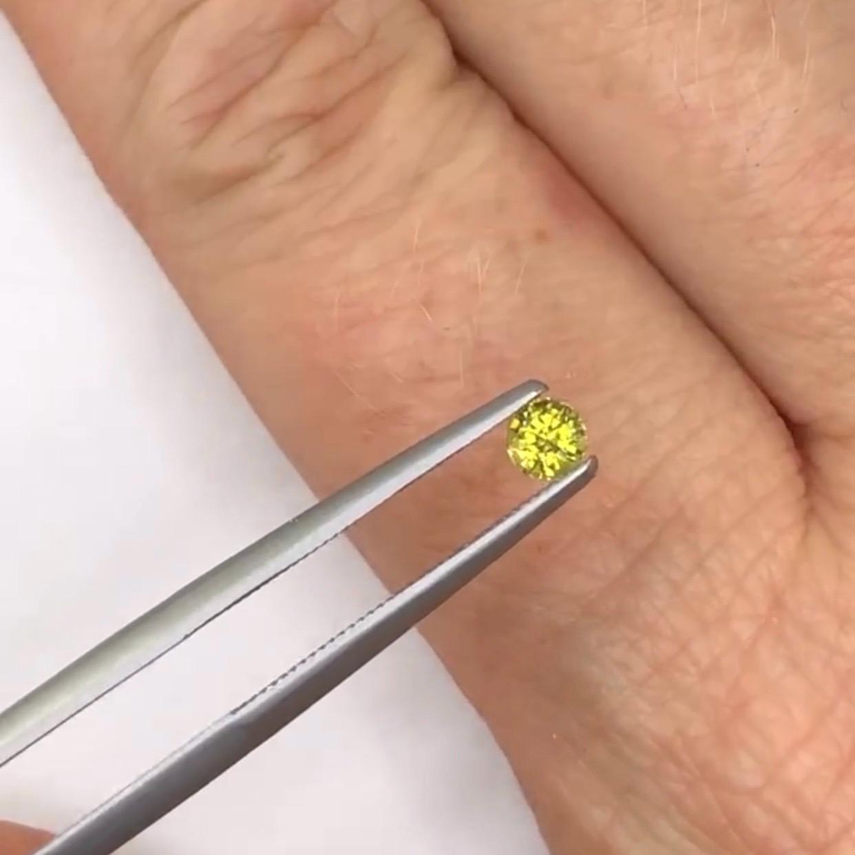 Australian Parti Sapphire round cut 0.25 carat loose gemstone