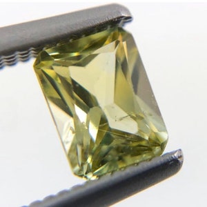 Australian Parti Sapphire rectangle cut 0.54 carat loose gemstone image 2