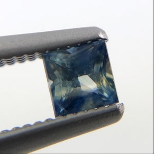 Australian Parti Sapphire princess cut 0.21 carat loose gemstone image 6