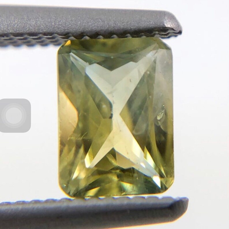 Australian Parti Sapphire rectangle cut 0.63 carat loose gemstone image 3