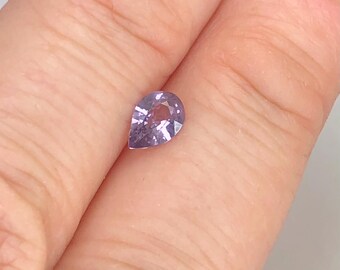 Purple Spinel 0.33 carat pear cut loose gemstone