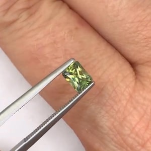 Australian Parti Sapphire rectangle cut 0.72 carat loose gemstone