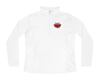 Ladies Quarter-Zip Pullover Palestine Watermelon
