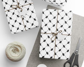 Keffiyeh Inspired Wrapping Paper | Elegant Matte Finish