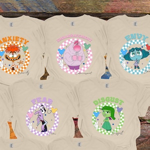 Inside Out Character Shirts, Inside Out 2 shirts, Disney Inside Out, Inside out matching shirts, Inside Out Party Shirts, Inside Out Family