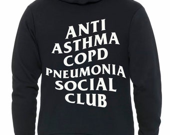 Custom Respiratory Therapist Full-Zip Hoodie: Anti Social Club