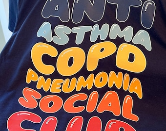 Custom Respiratory Therapist Shirt: Anti Social Club RT Tee