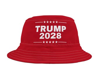 Trump 2028 Bucket Hat 1776 America USA Maga Independence 2A Constitution