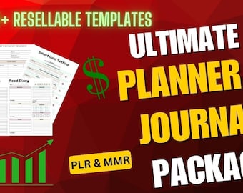 Plantillas Canva de más de 9000 páginas: diarios, planificadores, listas de verificación y organizadores para editar, renovar y vender. Genera ingresos pasivos online. MMR PLR.