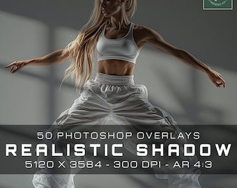 50 superpositions Photoshop réalistes d'ombres, superposition de lumière de fenêtre, éclairage de studio, fond de maternité, toiles de fond numériques, superpositions de photographie