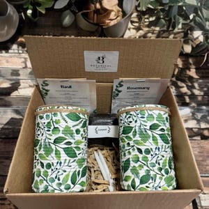 Eco-Friendly Herb Garden Gift Set: Recycled Pots, Grow Your Own Herbs
