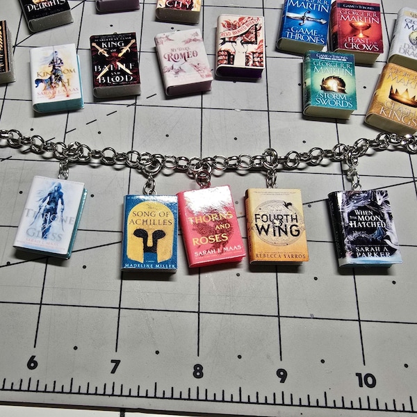 Mini Book Charm Bracelet
