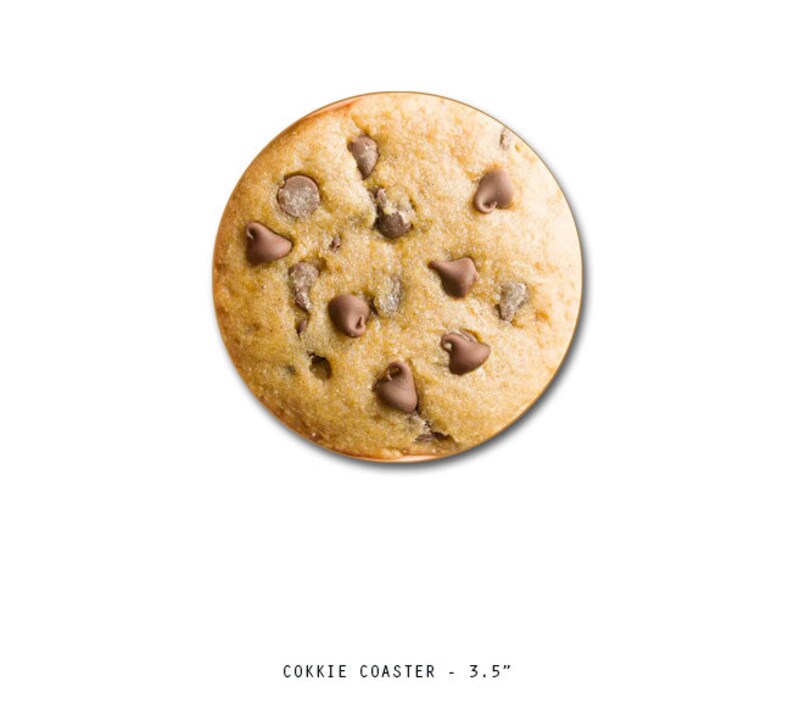 Cookie Coasters Food-design CAR & TABLE TOP Drink Coaster Cookie