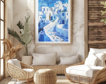 Santorini sunshine and stairs