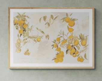 Fruit tree (1863) watercolor by Edward Lear. Masterpiece. Counted Cross Stitch PDF Pattern. PDF for Diamond Painting and Pattern Keeper.