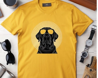 Labrador Retriever T-Shirt, Lab Mom Shirt, Lab Dad Tee, Labrador Retriever Gifts, Dog Tshirt, Gift for Lab Owner  Unisex Heavy Cotton Tee